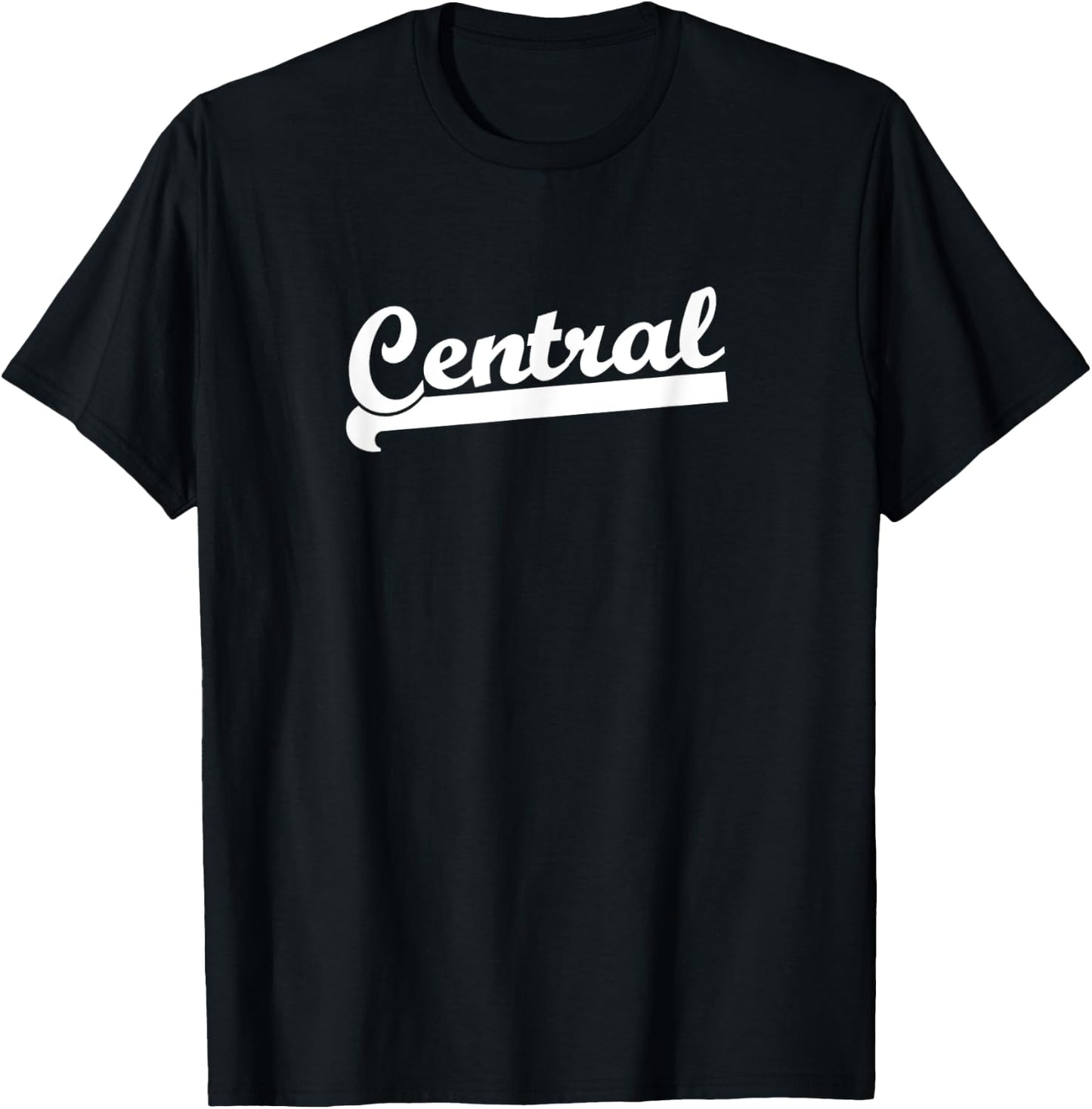 CENTRAL Sports Team Name Style T-Shirt - T-Shirt | Black