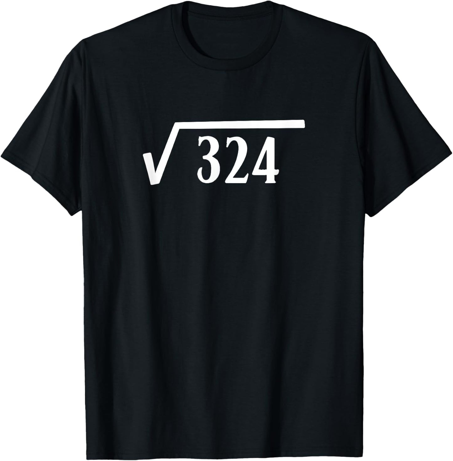 Square Root 18 Year Old Gift Funny Teacher 18th Birthday T-Shirt - T-Shirt | Black