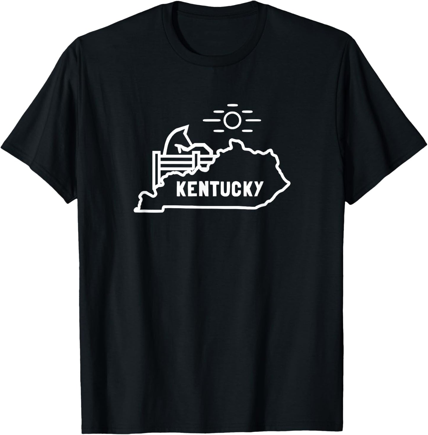 Vintage Kentucky Horse Shirt T-Shirt - T-Shirt | Black