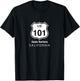 Santa Barbara CA Historic US Route 101 US Highway 101 T-Shirt - T-Shirt | Black