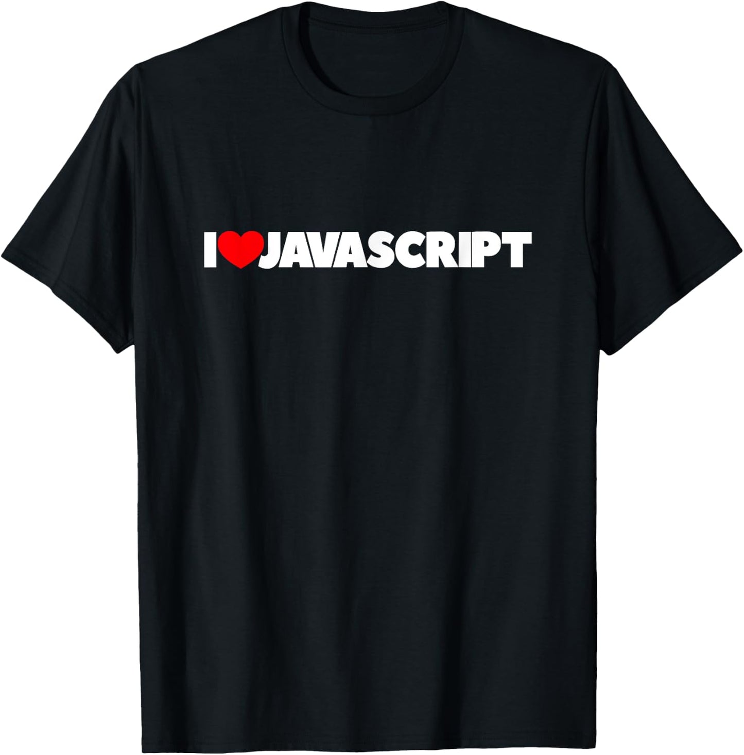 I Love (Heart) Javascript T-Shirt - T-Shirt | Black