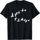 Birds In Flight, V Pattern Flock Of Geese T-Shirt - T-Shirt | Black