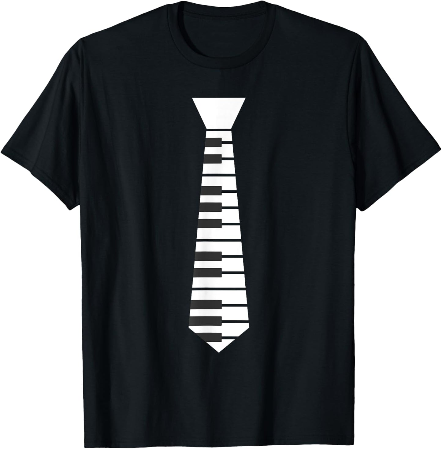 Piano Necktie Piano Player Pianist Classical Music Musician T-Shirt - T-Shirt | Black