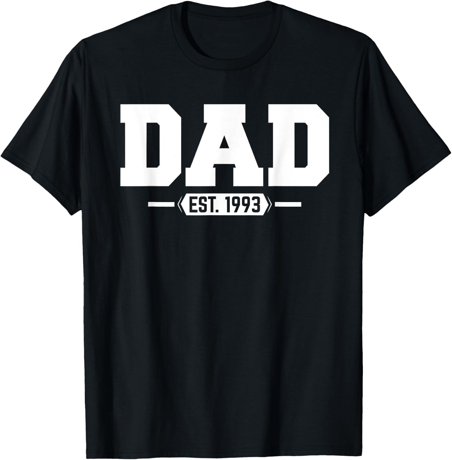 Dad 1993 Dad Established 1993 T-Shirt - T-Shirt | Black