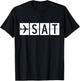 SAT San Antonio Texas Airport T-Shirt - T-Shirt | Black