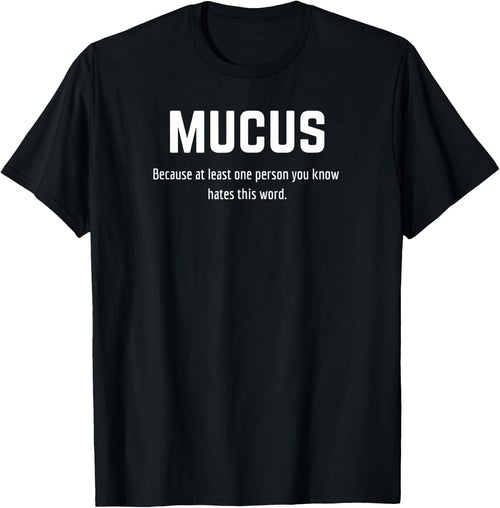 Mucus - Because at least one person you know hates this word