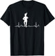 Funny Drum Major Heartbeat Marching Band Gift Men Women Kids T-Shirt - T-Shirt | Black