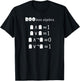 Boo-lean Algebra Halloween Math T-Shirt - T-Shirt | Black