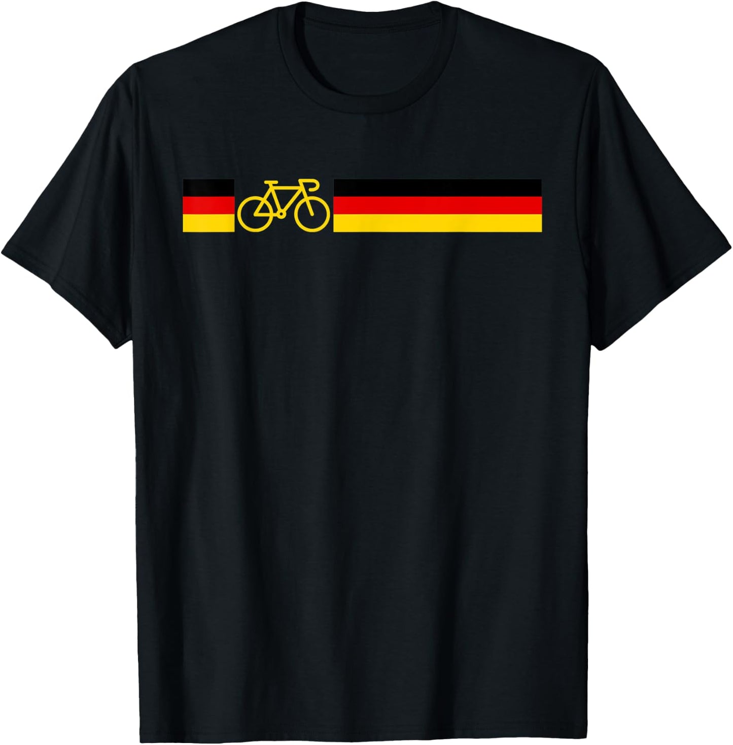 German Cyclist German bike Flag Cycling Bicycle Gift T-Shirt - T-Shirt | Black