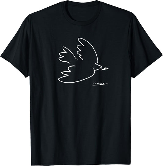 Dove of Peace Artwork T-Shirt - T-Shirt | Black