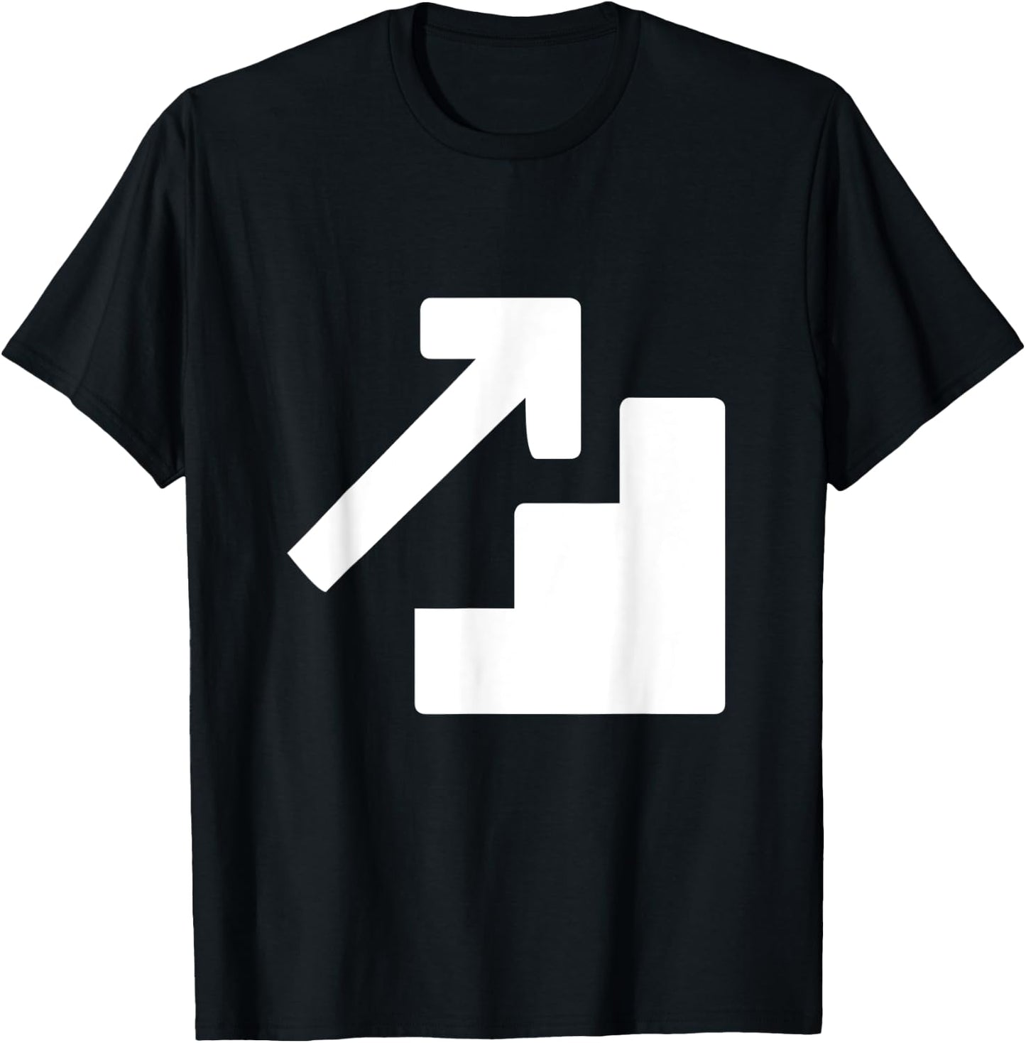 Stair Climb Exercise Tribute Workout T-Shirt - T-Shirt | Black