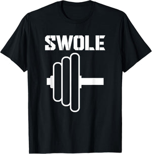 Swole Mates Funny Workout Couples Valentines Day Gym Fitness T-Shirt - T-Shirt | Black