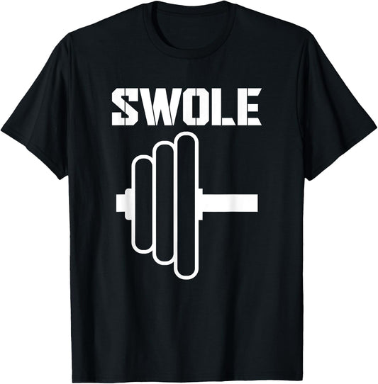 Swole Mates Funny Workout Couples Valentines Day Gym Fitness T-Shirt - T-Shirt | Black