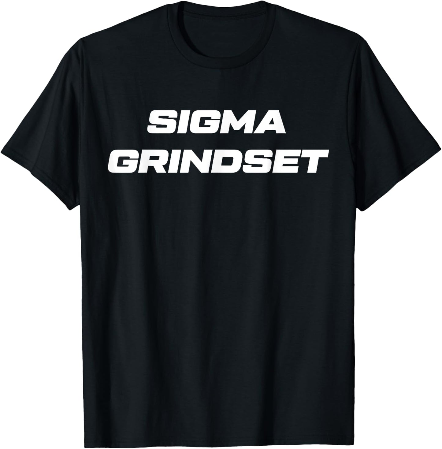 Aesthetic Sigma Grindset Cool Loner Wolf Sigma Male Meme T-Shirt - T-Shirt | Black