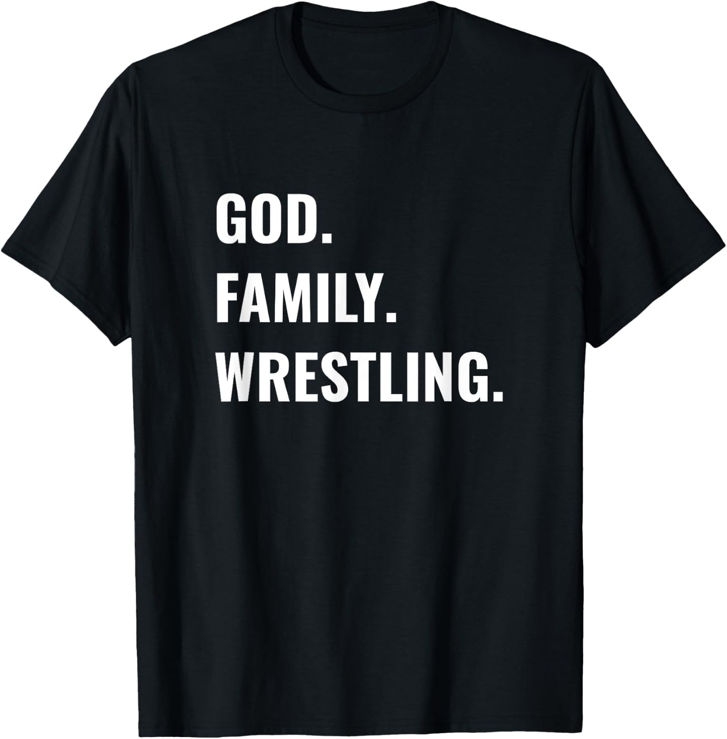 Christian Wrestler God Family Wrestling T-Shirt - T-Shirt | Black