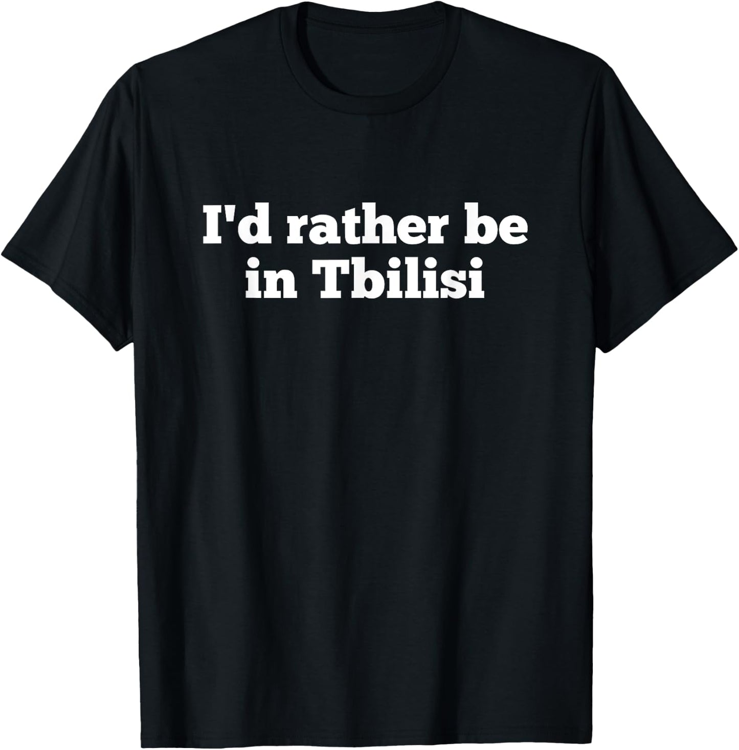 Funny Tbilisi Georgia Country Georgian Souvenir T-Shirt - T-Shirt | Black
