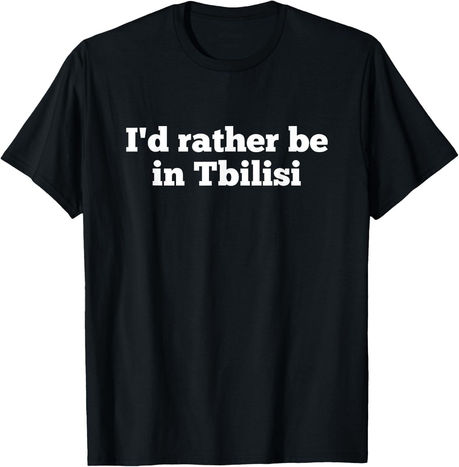 Funny Tbilisi Georgia Country Georgian Souvenir T-Shirt - T-Shirt | Black
