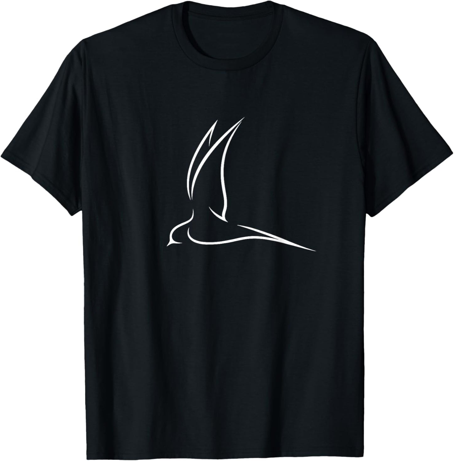 Flying Swallow Bird Graphic Gift Bird Lover Men Women T-Shirt - T-Shirt | Black