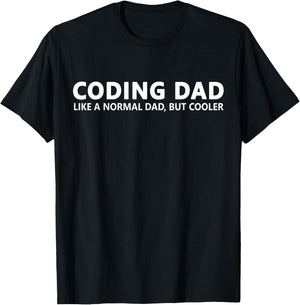 Coding Dad Programmer Dad T-Shirt - T-Shirt | Black