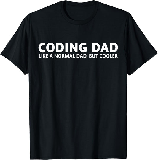 Coding Dad Programmer Dad T-Shirt - T-Shirt | Black