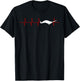 Narwhal Heartbeat Oceanologist Sea Animal Whale Ocean T-Shirt - T-Shirt | Black