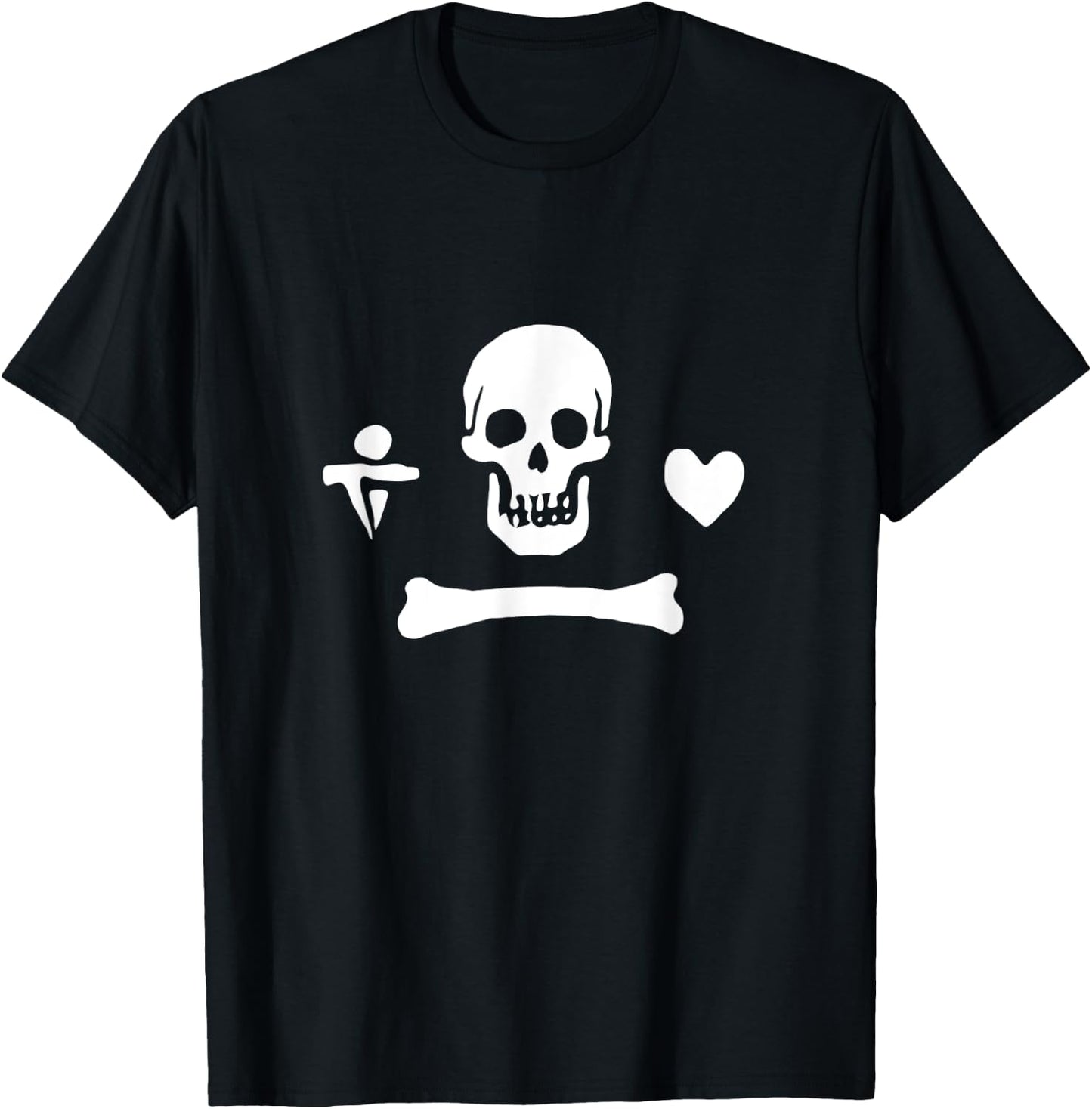 Stede Bonnet Pirate Flag T-Shirt - T-Shirt | Black
