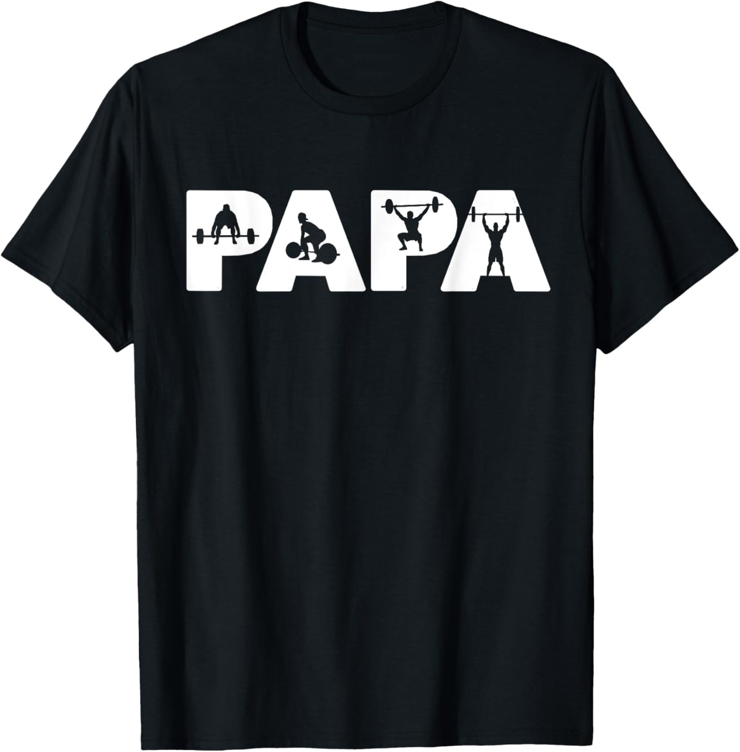 Weightlifting Dad Funny Dad Weightlifting Dad T-Shirt - T-Shirt | Black