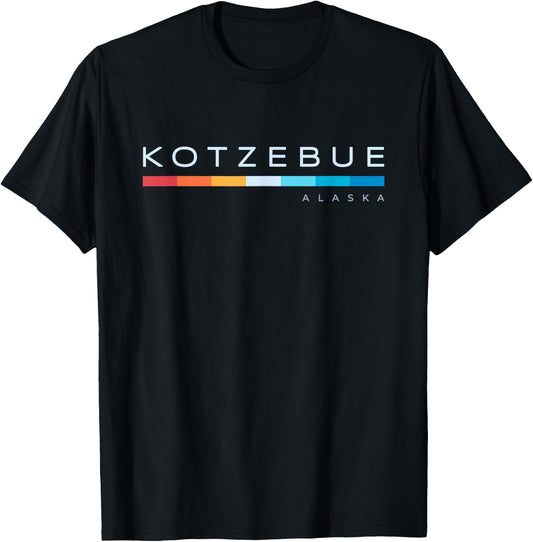 Kotzebue AK Alaska Retro Design T-Shirt - T-Shirt | Black