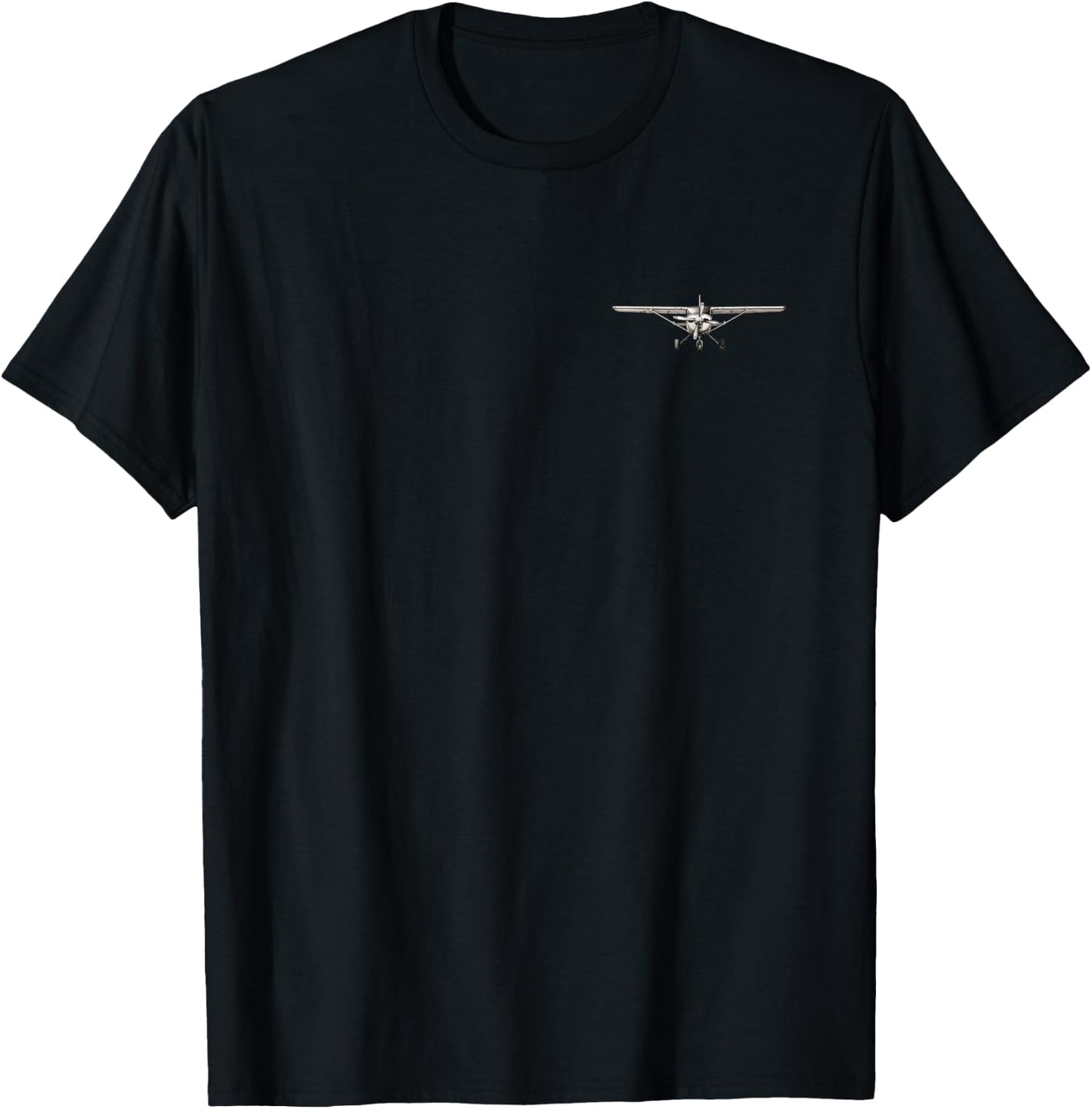 I'd Rather Be Flying Funny Airplane Pilot C172 (2-Sided) T-Shirt - T-Shirt | Black