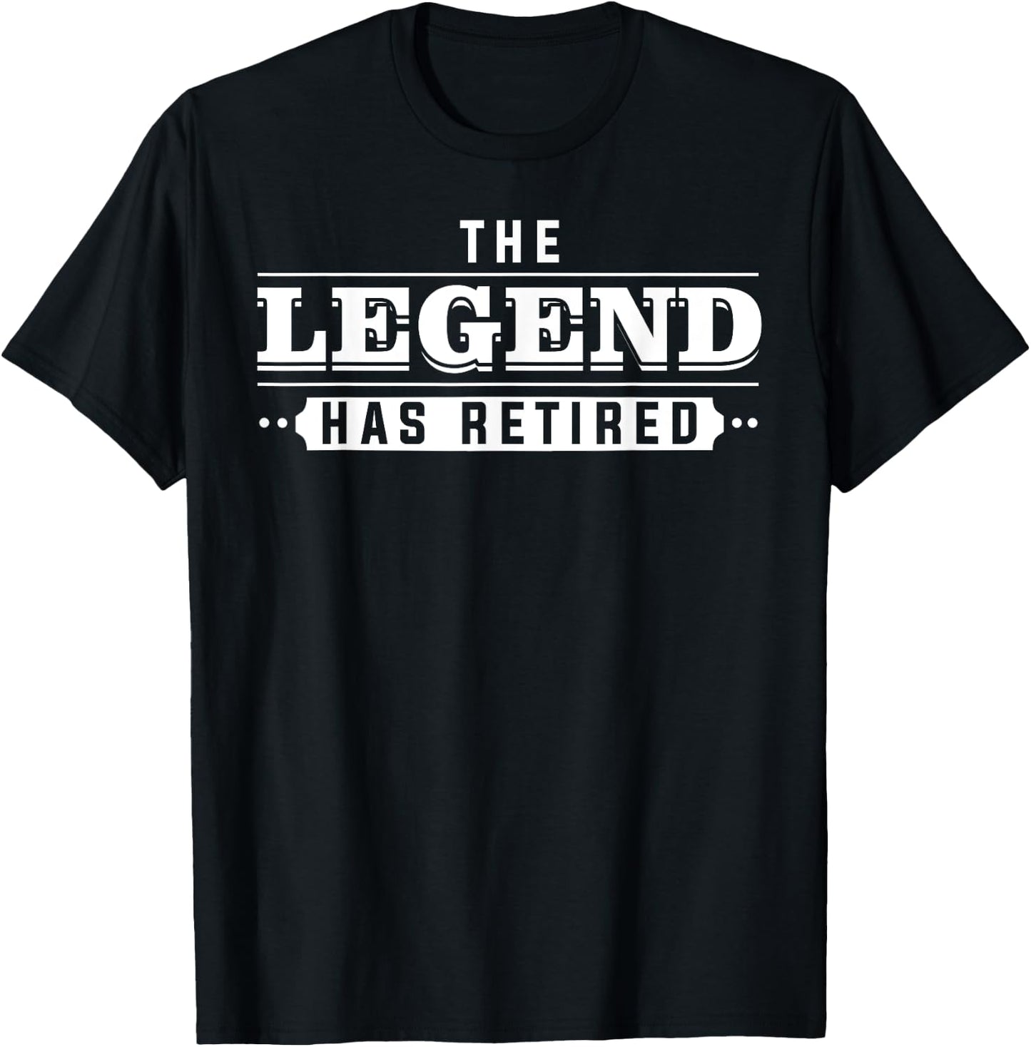Funny Retirement Art Women Retired Legend Retiree T-Shirt - T-Shirt | Black