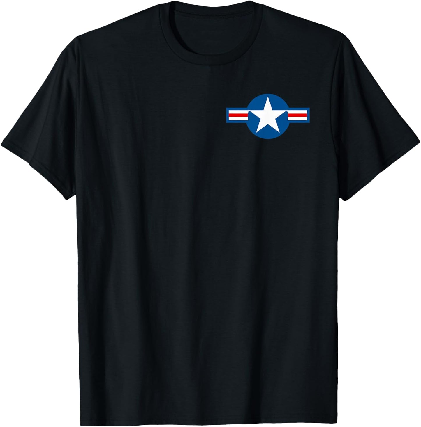 Vintage Air Force Roundel - USAF T-Shirt - T-Shirt | Black