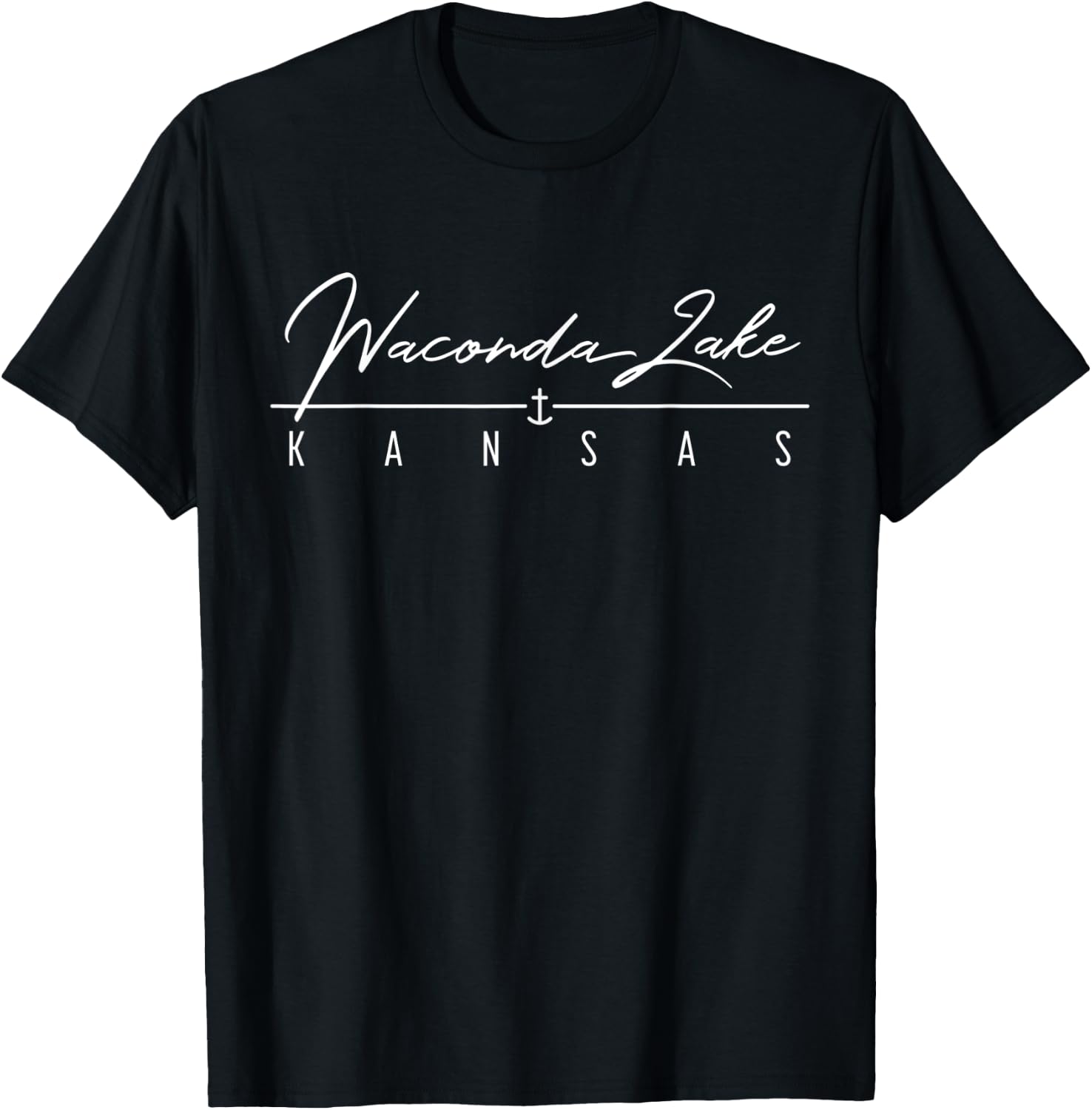 Waconda Lake KS T-Shirt - T-Shirt | Black