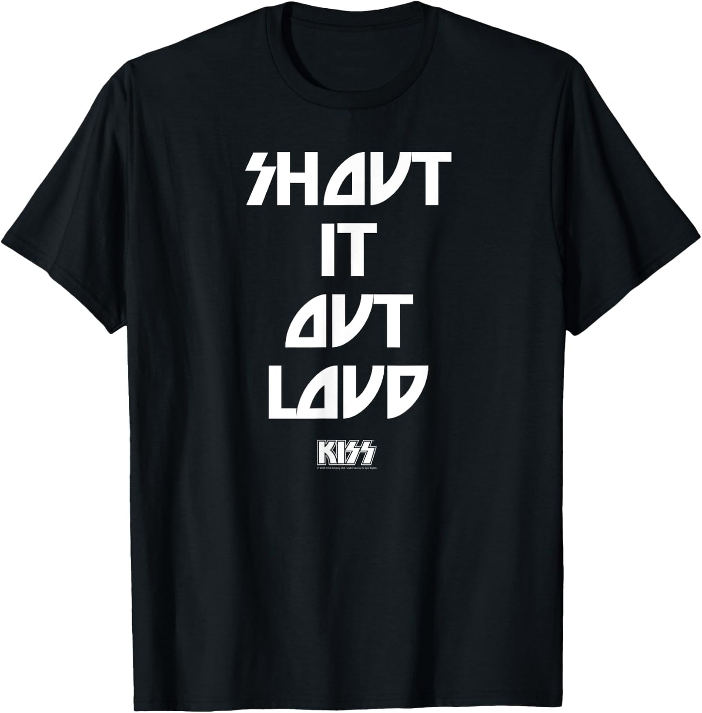 KISS - Shout It Out Loud Lyric T-Shirt - T-Shirt | Black