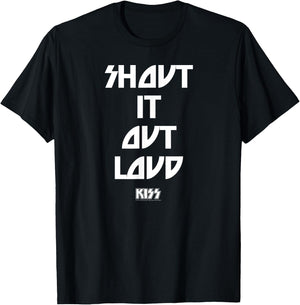 KISS - Shout It Out Loud Lyric T-Shirt - T-Shirt | Black