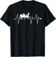 Funny Marching Band Musician Heartbeat Heart Pulse Rate EKG T-Shirt - T-Shirt | Black