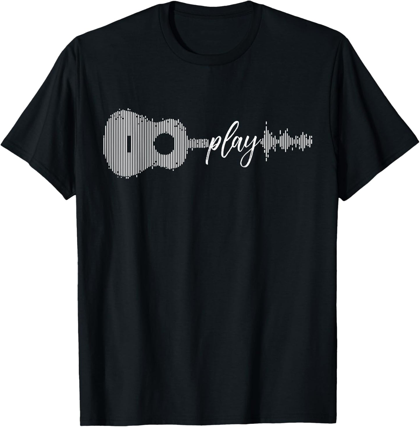 Play Acoustic Guitar Player Guitarist Gifts Music Lover Band T-Shirt - T-Shirt | Black