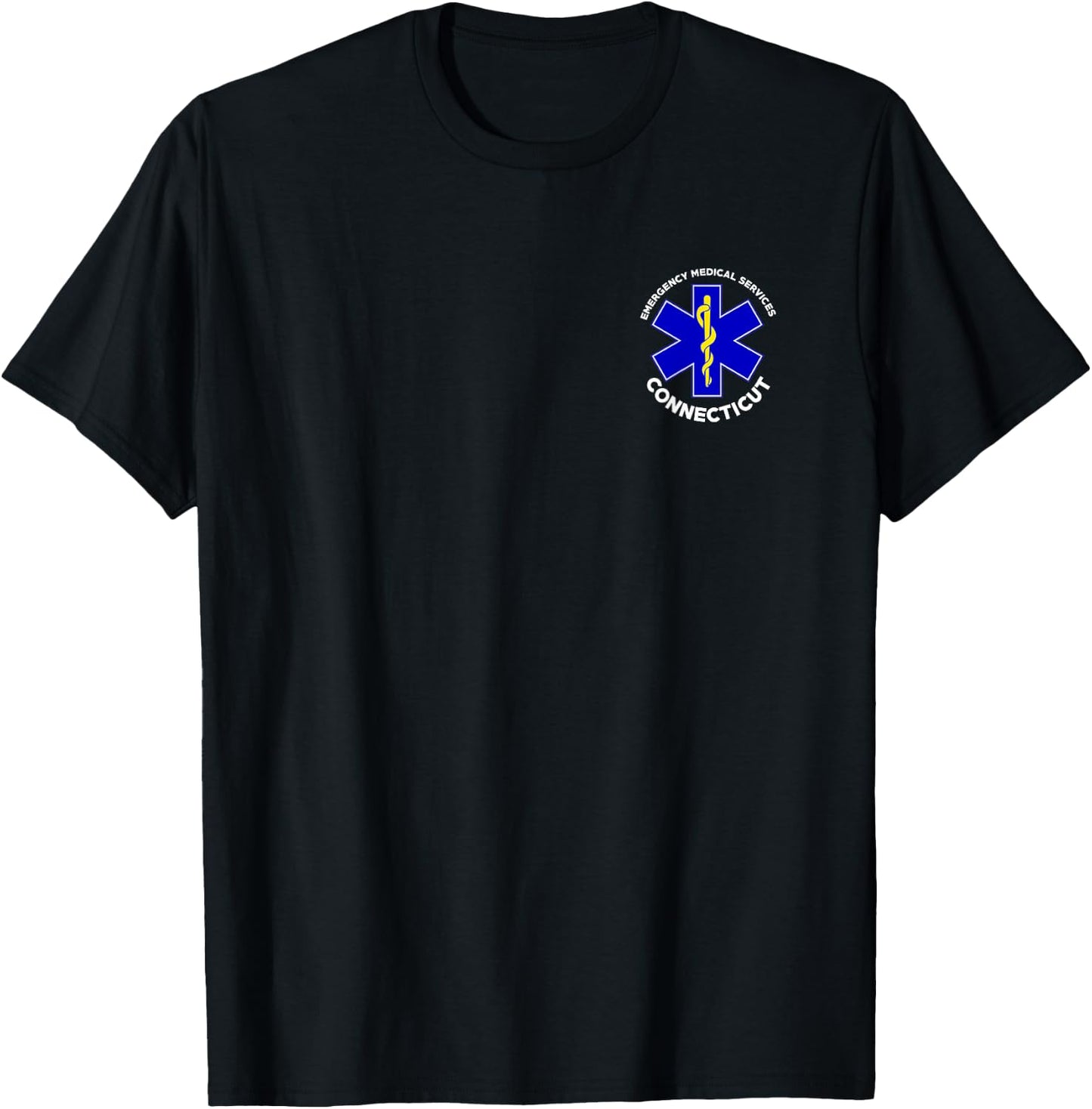 Connecticut EMS Emergency Medical Services EMT Tech T-Shirt - T-Shirt | Black