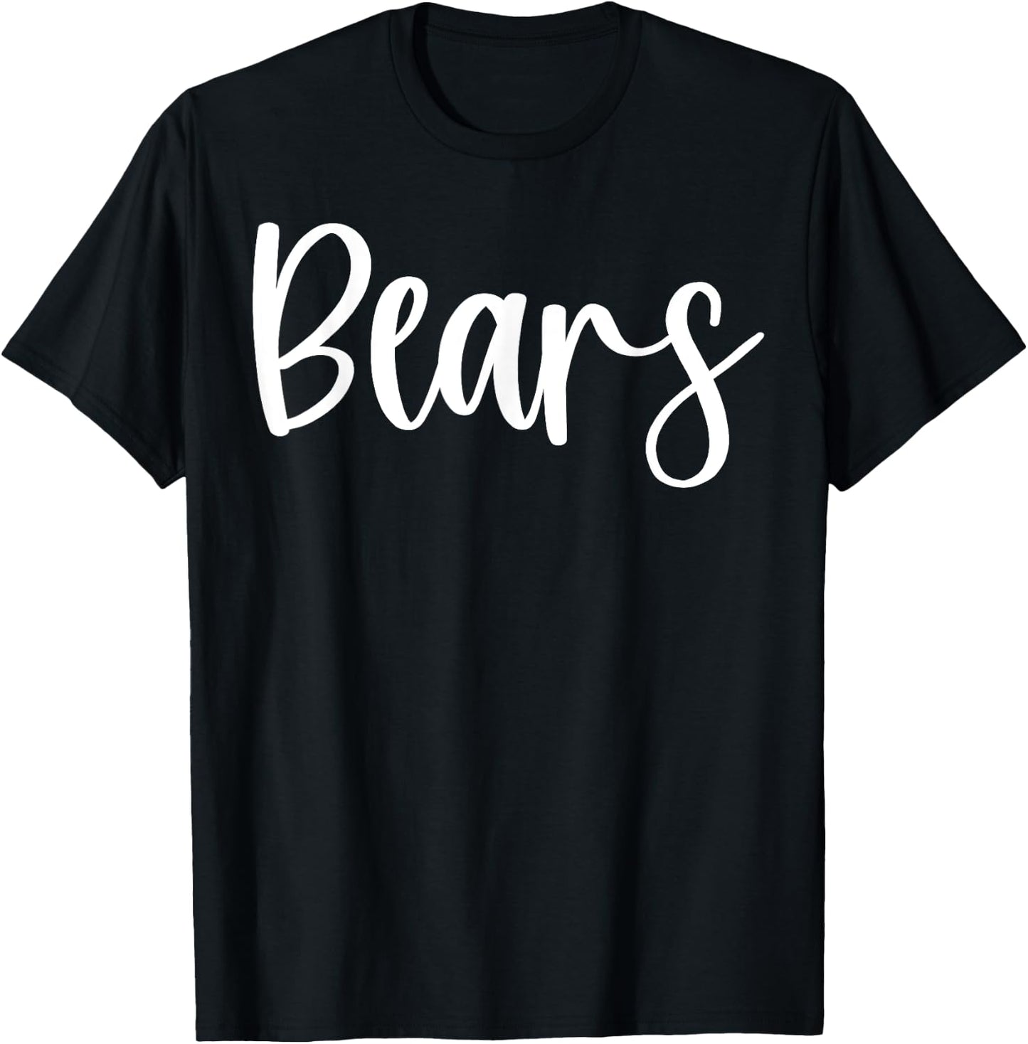 Bears School Spirit Team Mascot Game Night T-Shirt - T-Shirt | Black