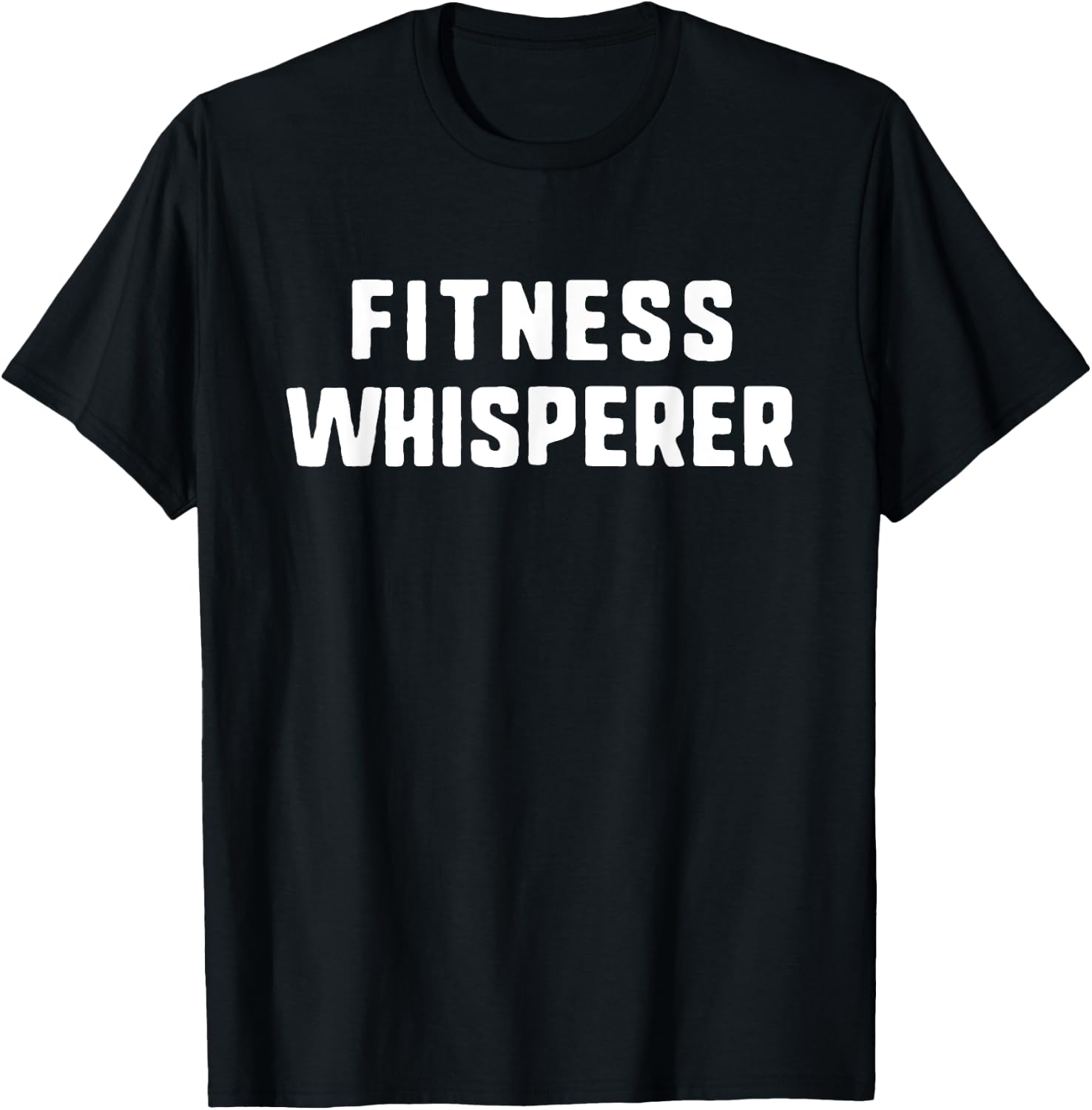 Fitness Whisperer Lover Personal Trainer PT Gym Coach Funny T-Shirt - T-Shirt | Black