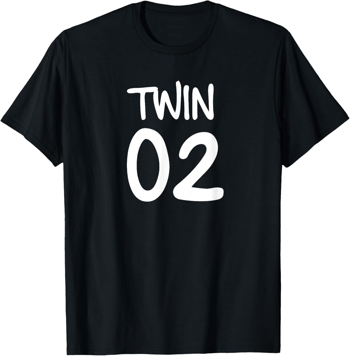 TWIN 1 and TWIN 2 shirts matching twin shirts adults & kids T-Shirt - T-Shirt | Black