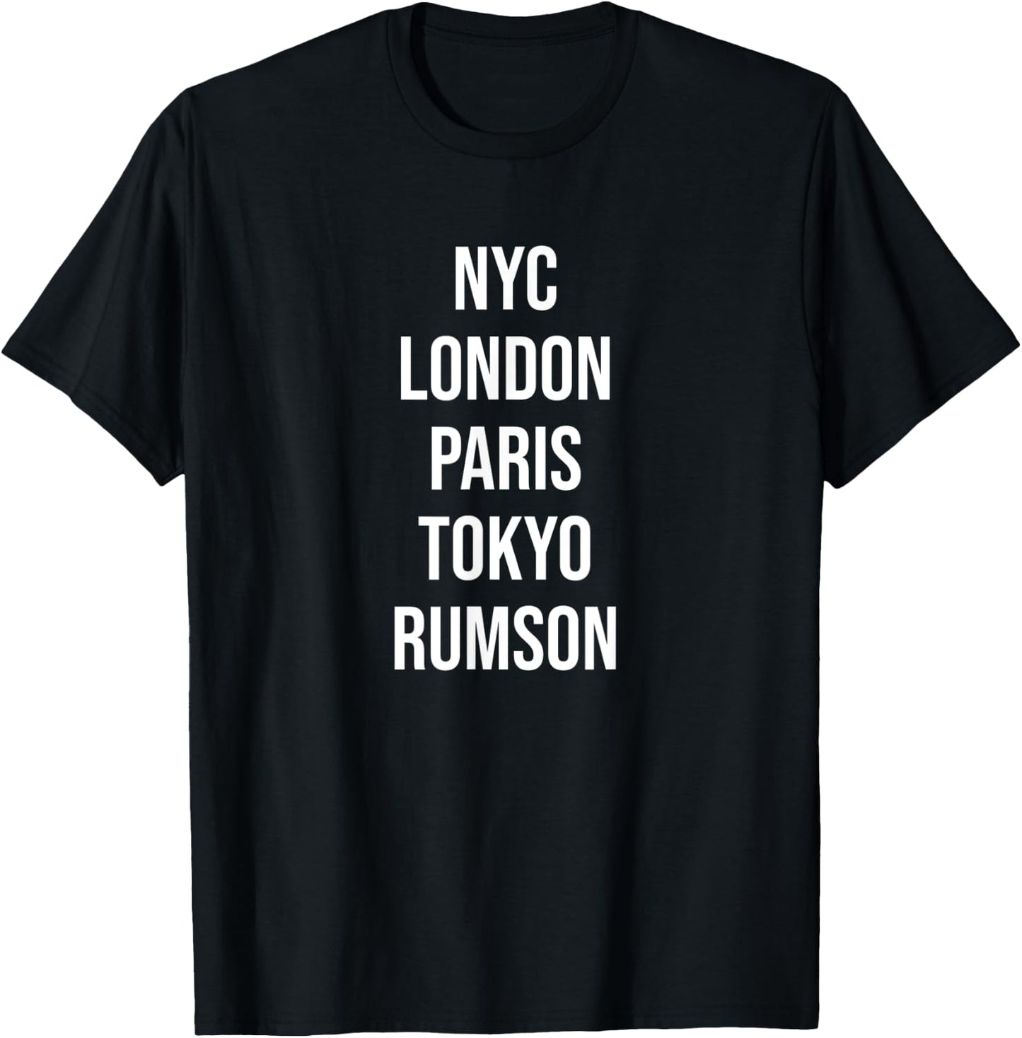 Funny Rumson NJ New Jersey Souvenir T-Shirt - T-Shirt | Black
