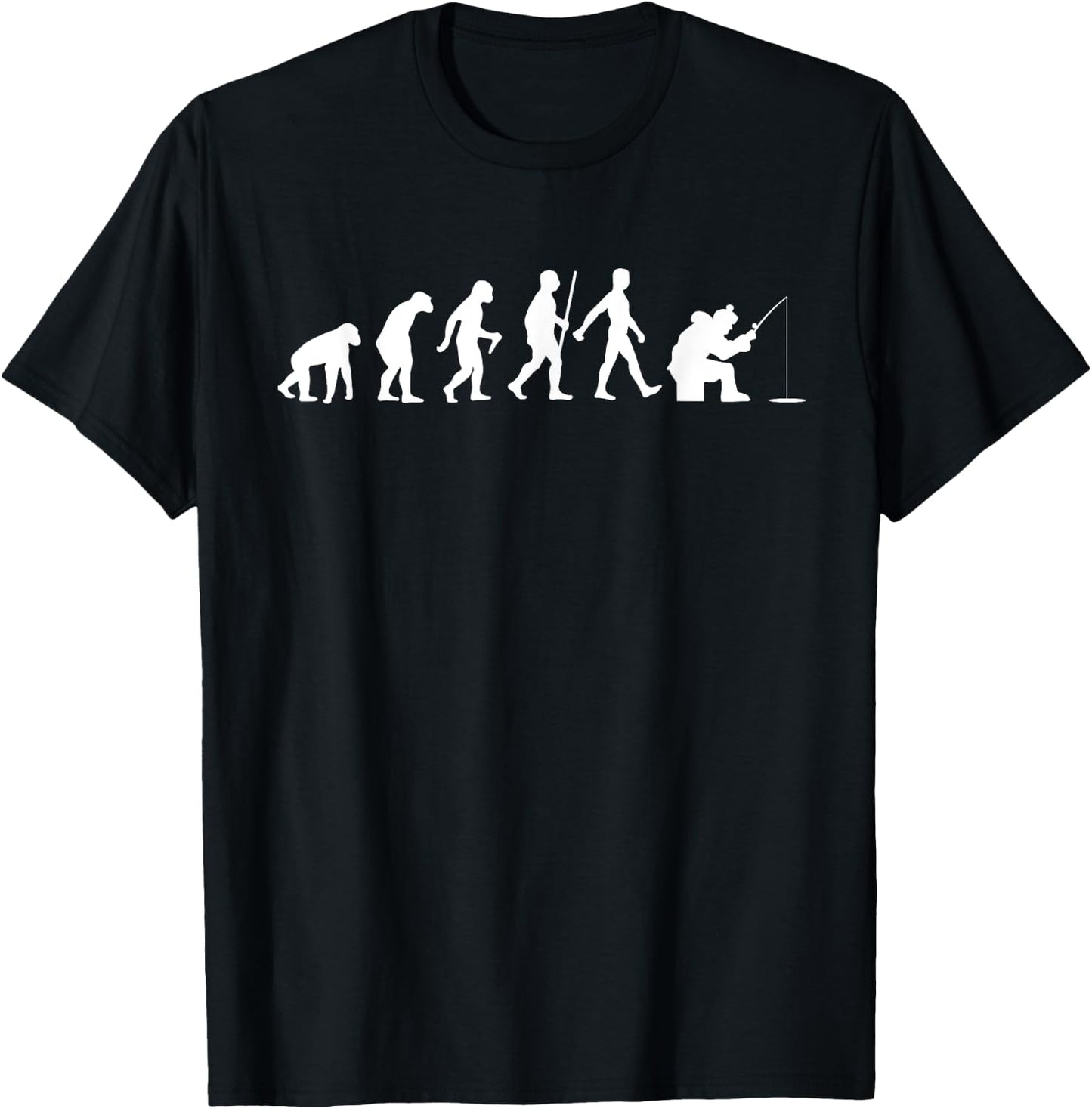 Funny Ice Fishing Gift Women Cool Snow Fishermen T-Shirt - T-Shirt | Black