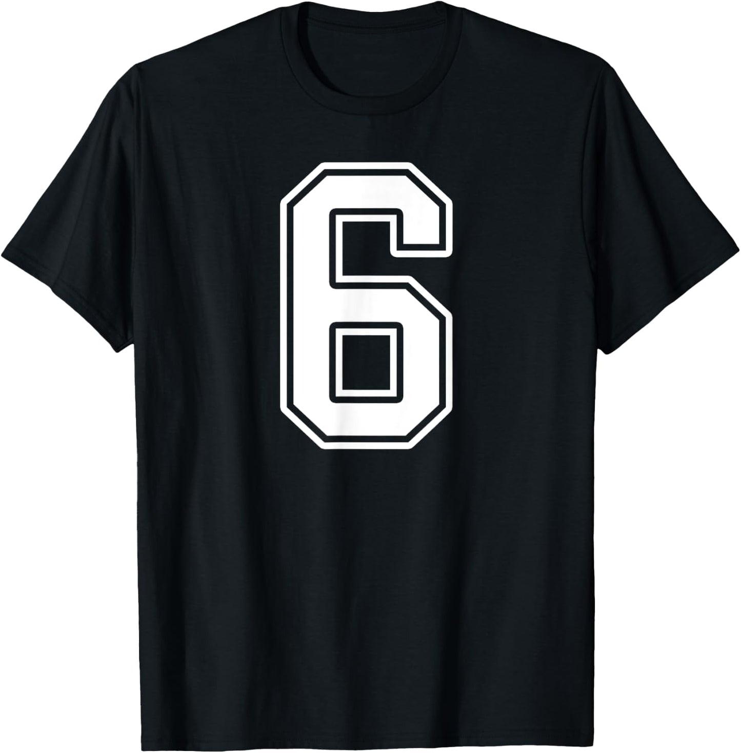 Number 6 Fan Player Jersey Style #6 Men Women Kids T-Shirt - T-Shirt | Black
