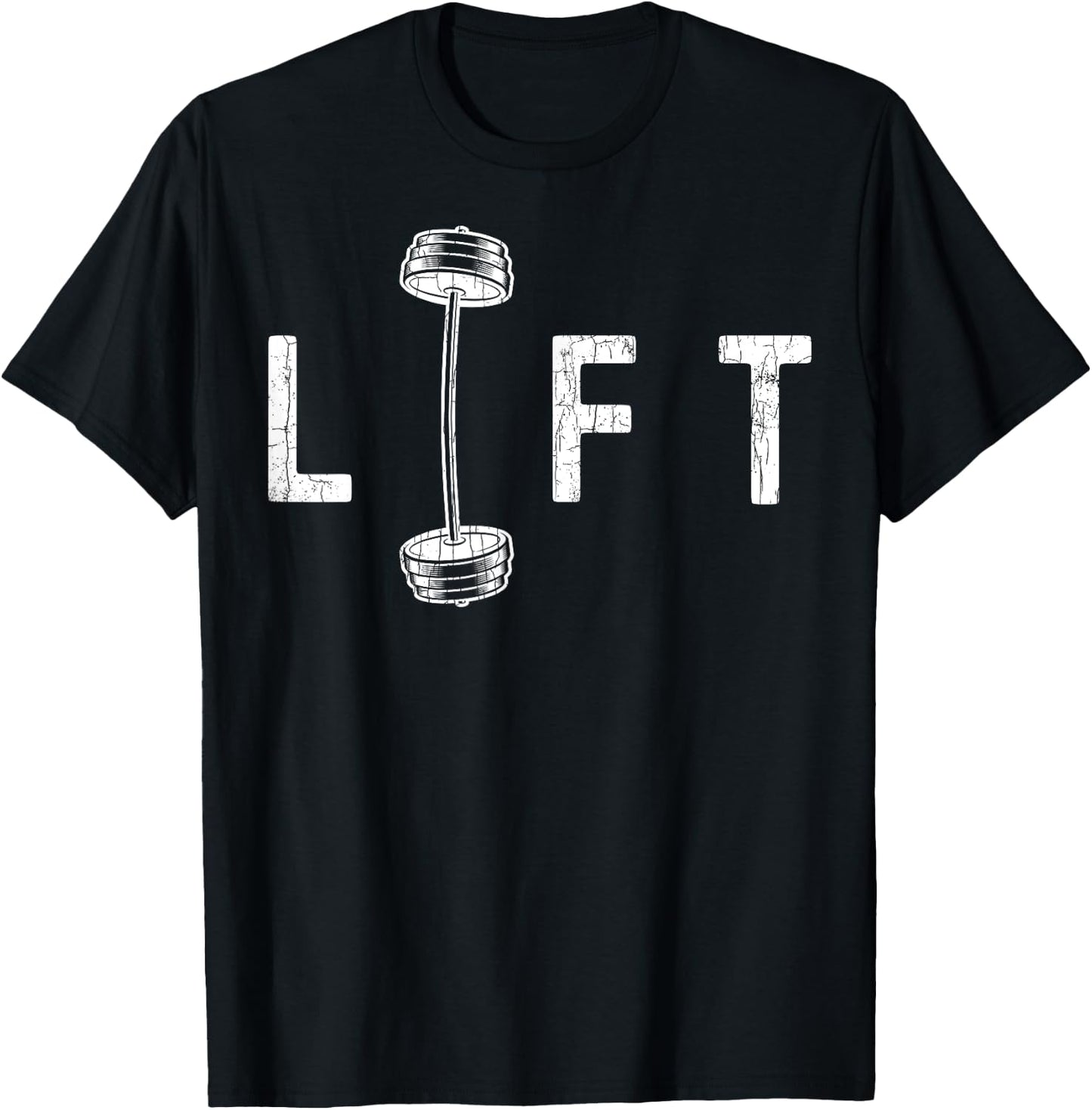 Lift Funny Gym Inspiring Motivational Graphic T-Shirt - T-Shirt | Black