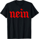 Nein German No Funny Kids Saying Germany Vintage Distressed T-Shirt - T-Shirt | Black