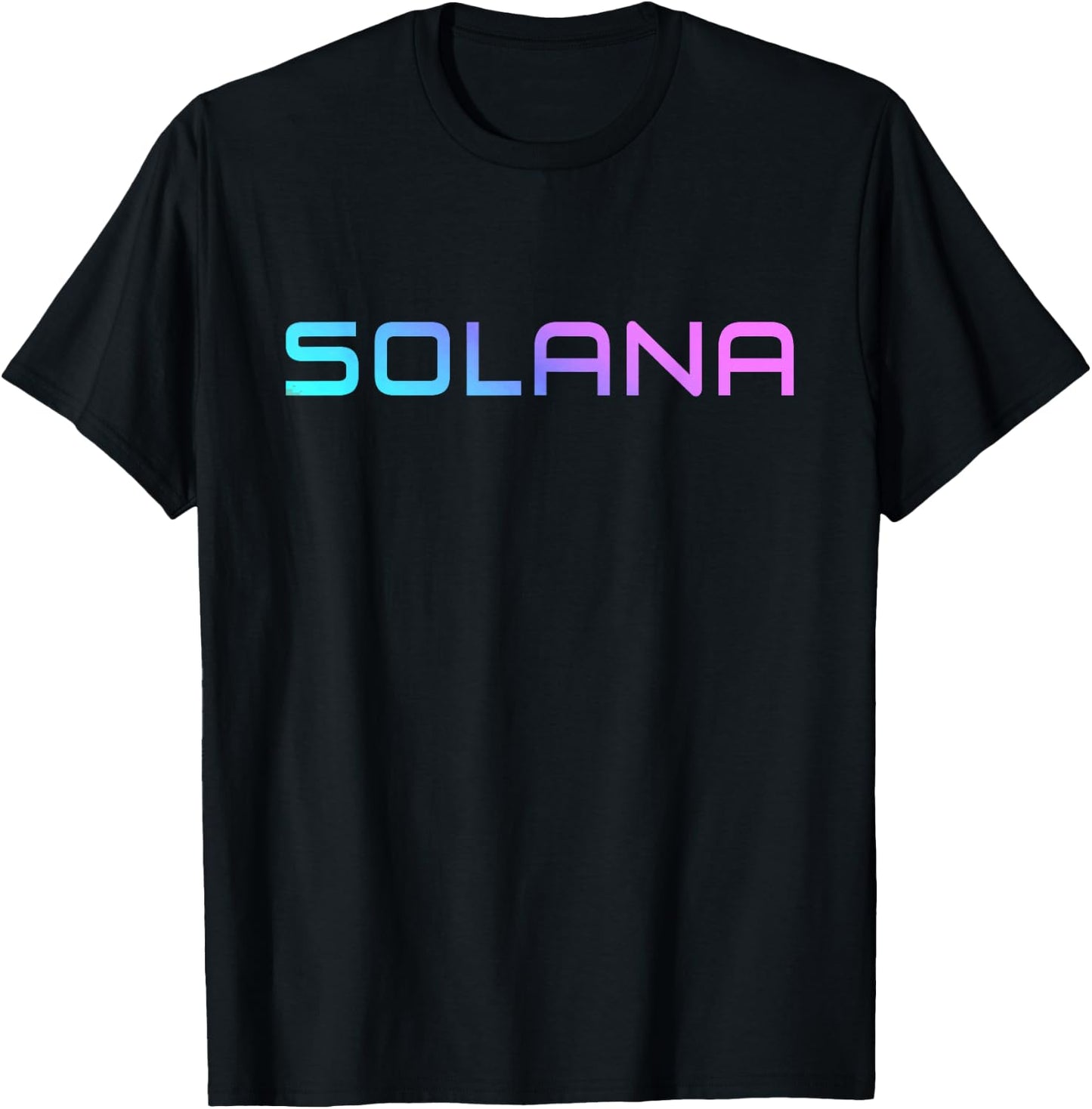 Colorful Solana SOL Crypto Blockchain Logo for Solana Hodler T-Shirt - T-Shirt | Black