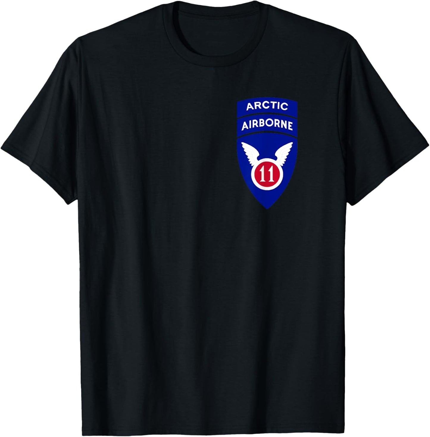 11th Airborne Division Patch - Arctic Angels T-Shirt - T-Shirt | Black