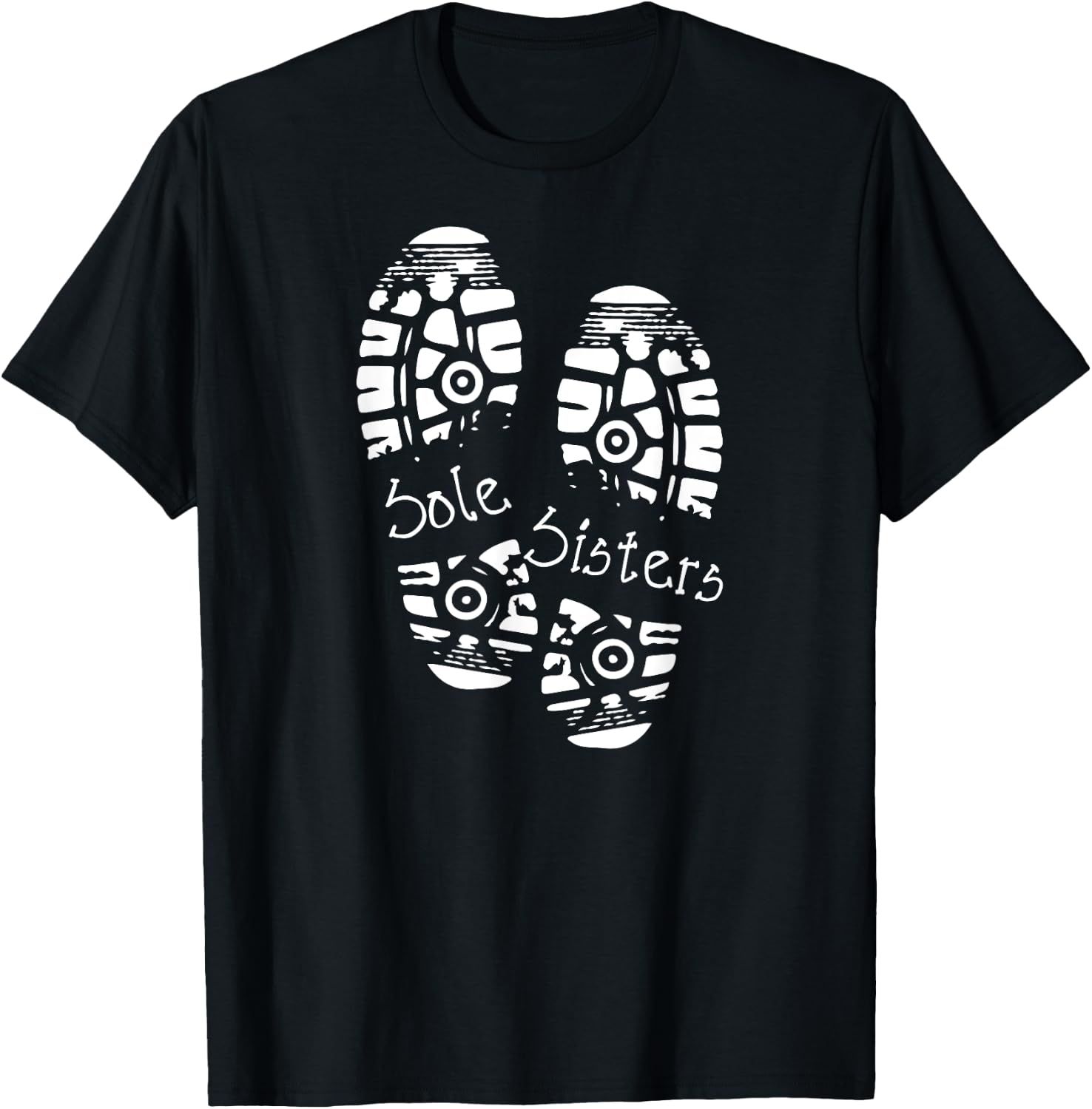 Running Sole Sisters Ladies Marathon Race Day Team T-Shirt - T-Shirt | Black
