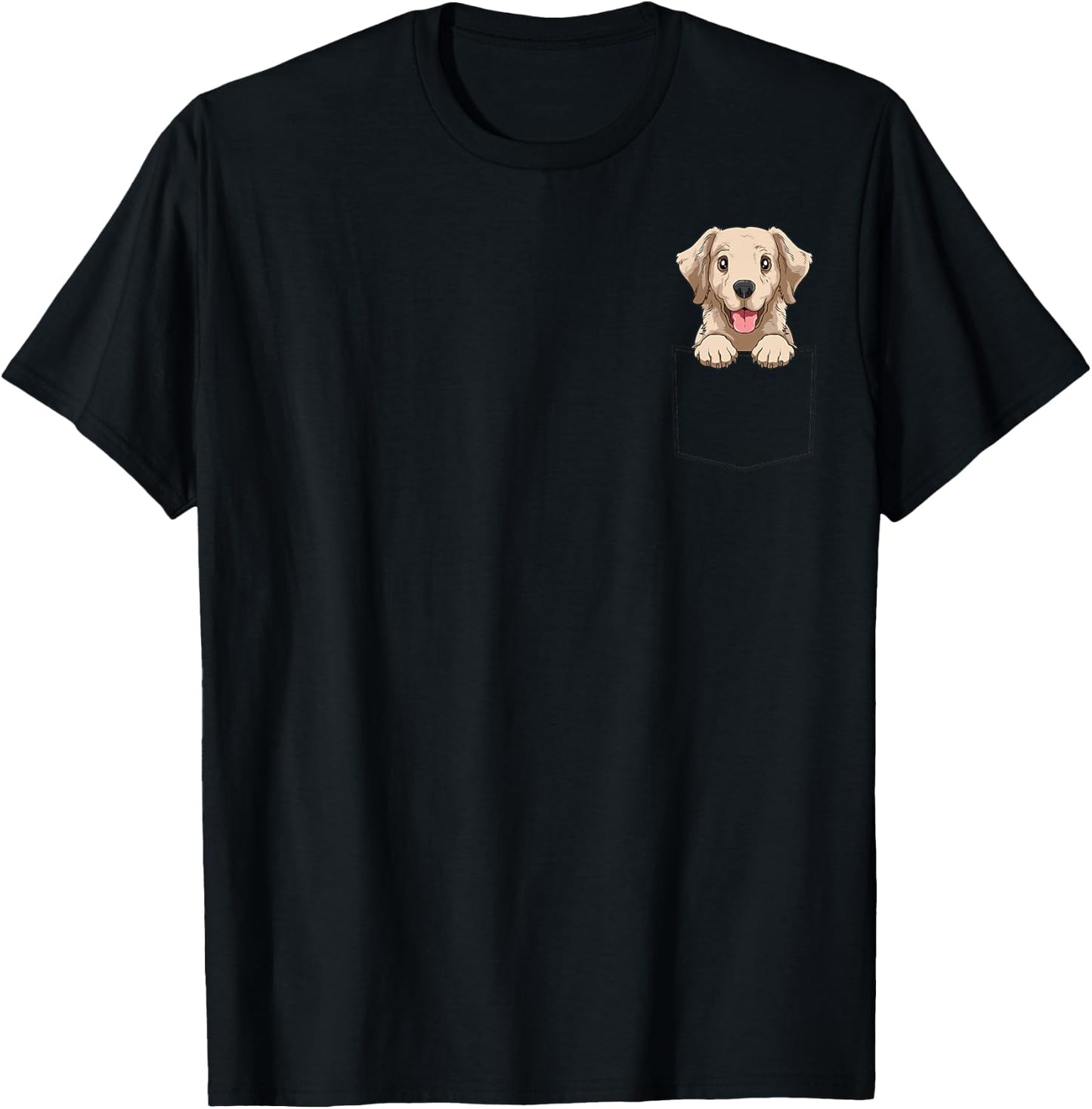 Labrador Pocket Labrador In Pocket Labrador Dog Peeking Men Women Kids T-Shirt - T-Shirt | Black