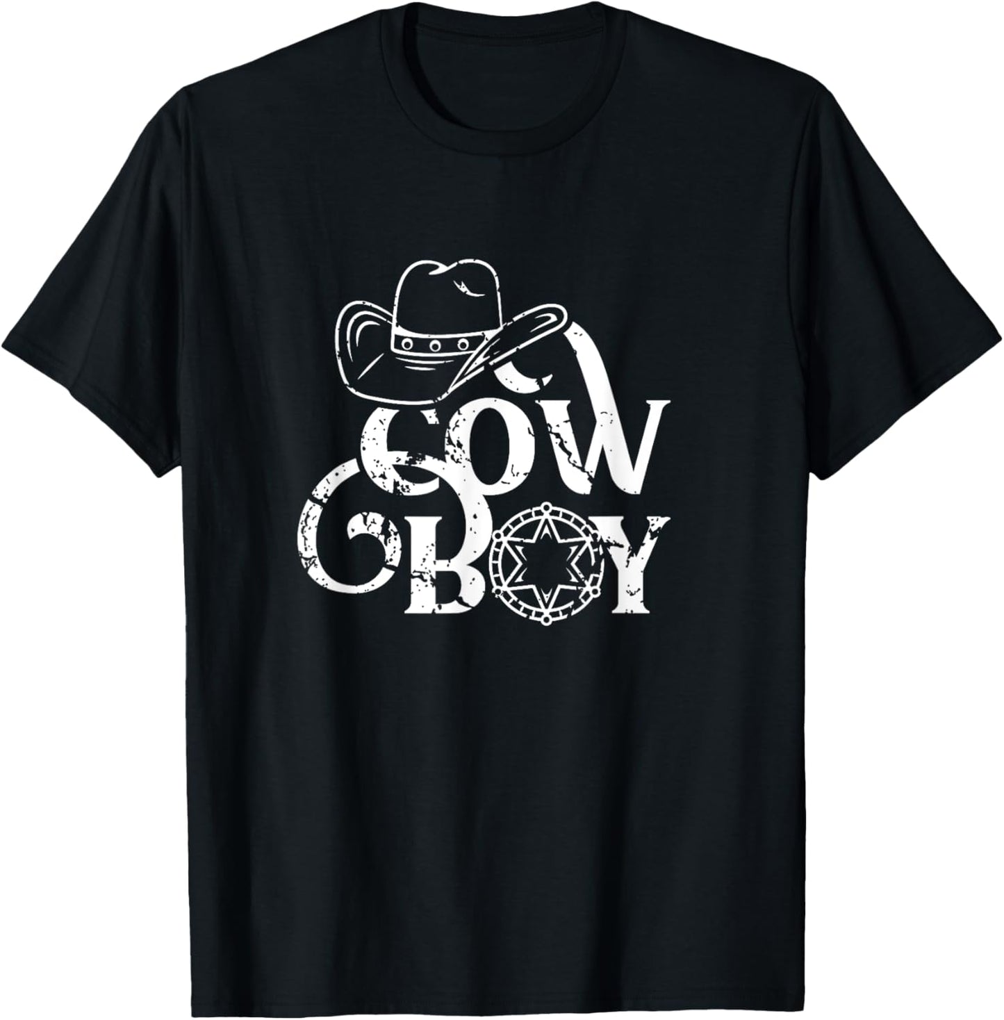 Cowboy America Wild West Cowboys USA T-Shirt - T-Shirt | Black